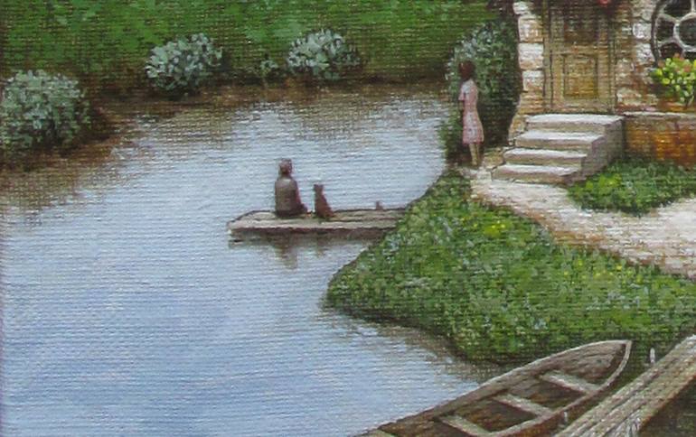 Original Realism Architecture Painting by Gorg Artist
