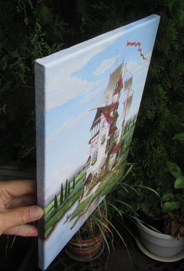 Original Realism Architecture Painting by Gorg Artist