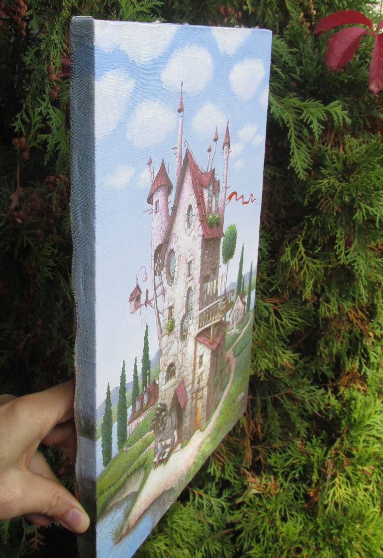 Original Impressionism Architecture Painting by Gorg Artist