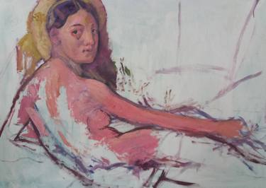 Original Figurative Nude Paintings by christian Angriman