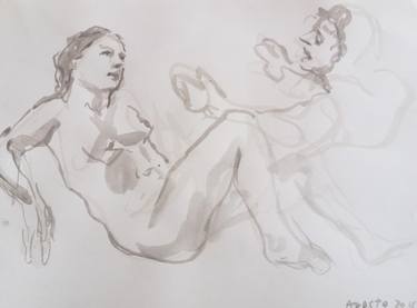 Original Nude Drawings by christian Angriman