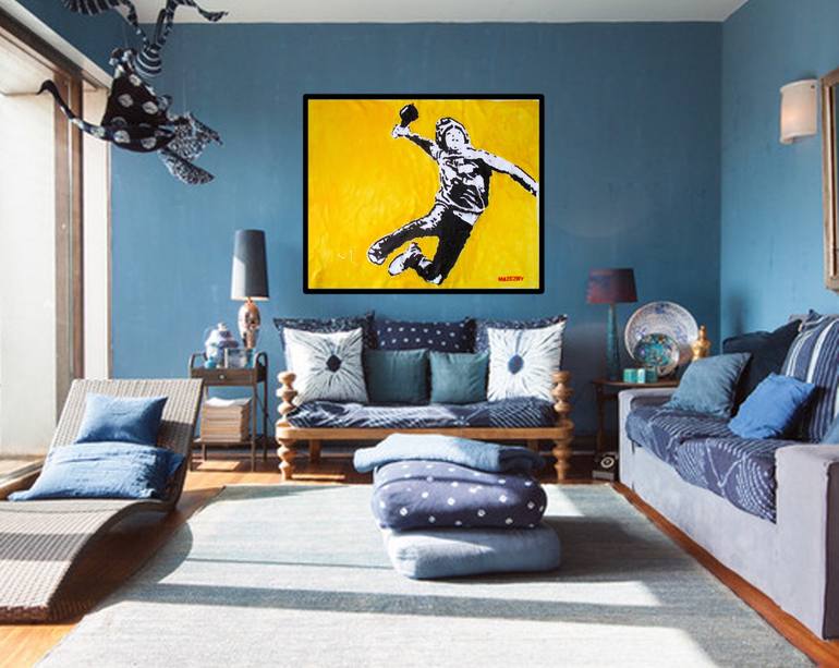 Original Pop Art Graffiti Painting by Frederick Mazezky