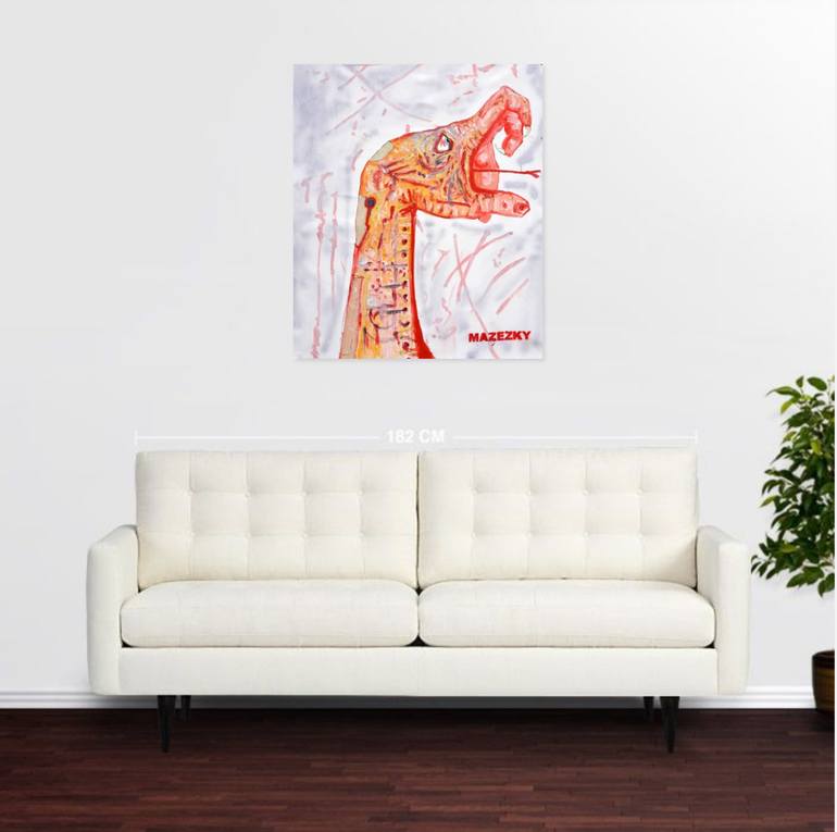 Original Conceptual Abstract Painting by Frederick Mazezky