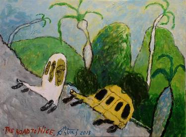 Print of Expressionism Automobile Paintings by Altai Sadiqzade