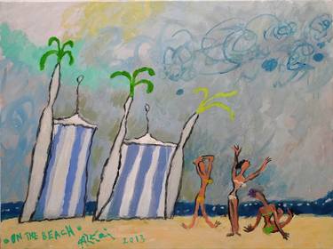 Print of Expressionism Beach Paintings by Altai Sadiqzade