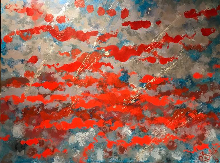 Original Abstract Expressionism Landscape Painting by Roberta Jean Smith