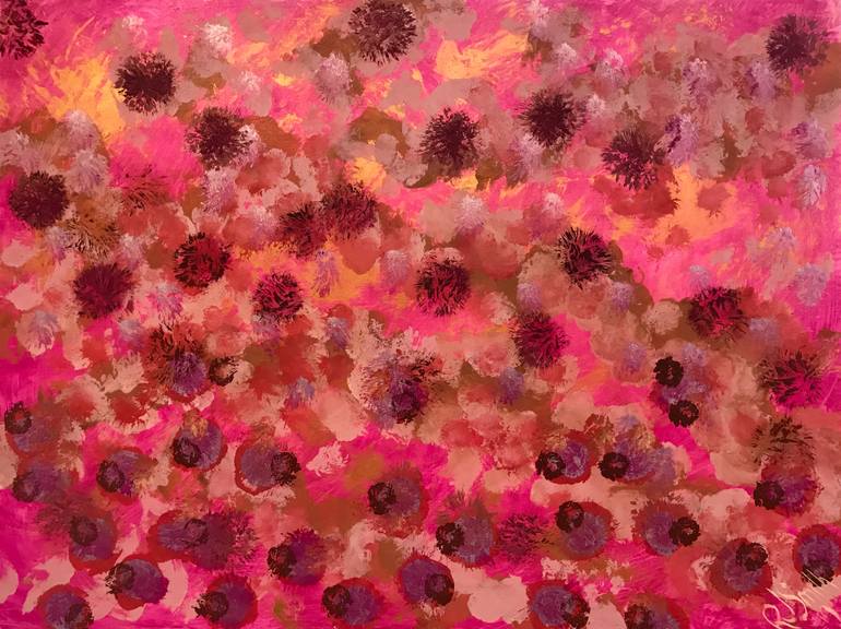 Original Abstract Expressionism Landscape Painting by Roberta Jean Smith