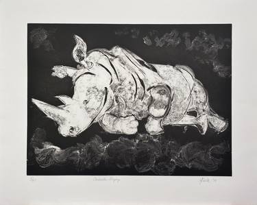 Print of Expressionism Animal Printmaking by Roberta Jean Smith