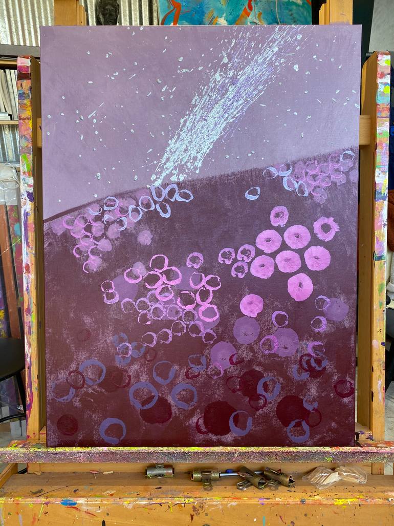 Original Abstract Expressionism Landscape Painting by Roberta Jean Smith