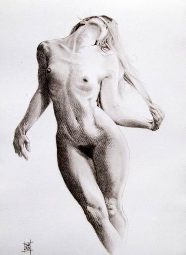 Original Figurative Nude Drawings by Joeri Van Royen