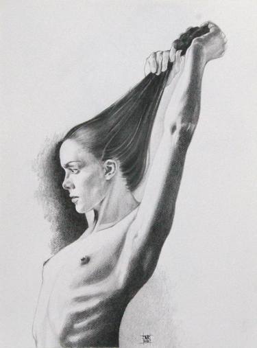 Original Figurative Nude Drawings by Joeri Van Royen