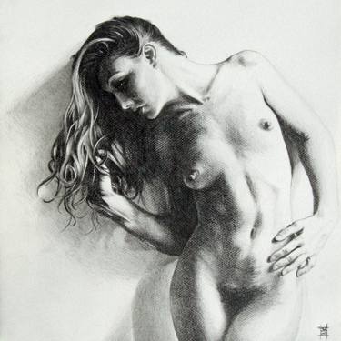Original Fine Art Nude Drawings by Joeri Van Royen
