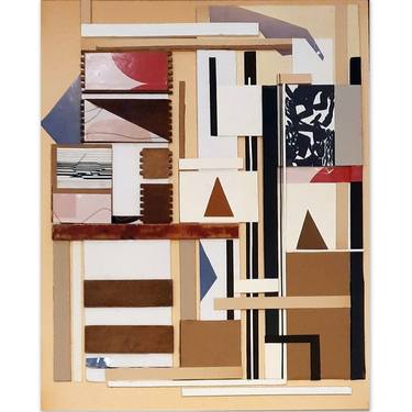 Original Abstract Collage by Jean-Luc Perrault