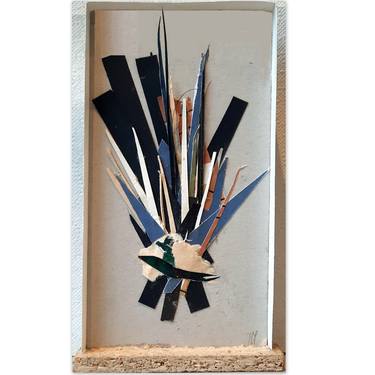 Original Abstract Collage by Jean-Luc Perrault