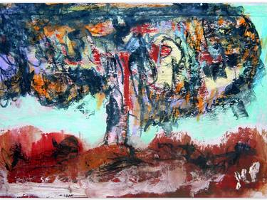 Print of Abstract Tree Paintings by Jean-Luc PERRAULT