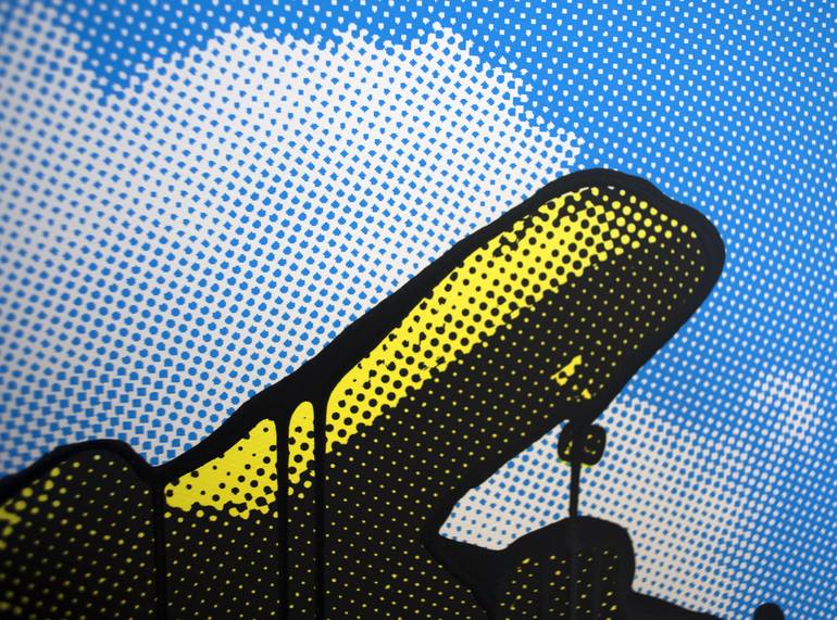 Original Pop Art Aeroplane Printmaking by Gerry Buxton