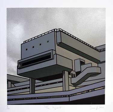 Original Cubism Architecture Printmaking by Gerry Buxton
