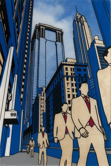 Original Figurative Cities Printmaking by Gerry Buxton