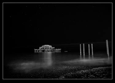Brighton West Pier at Night - Limited Edition Print - Print Number 1 of 10 thumb