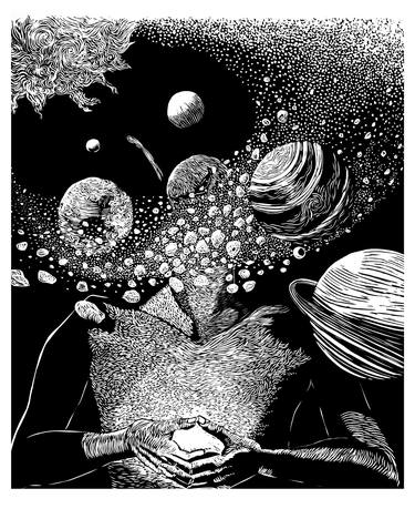 Print of Surrealism Comics Printmaking by Lucy Rya