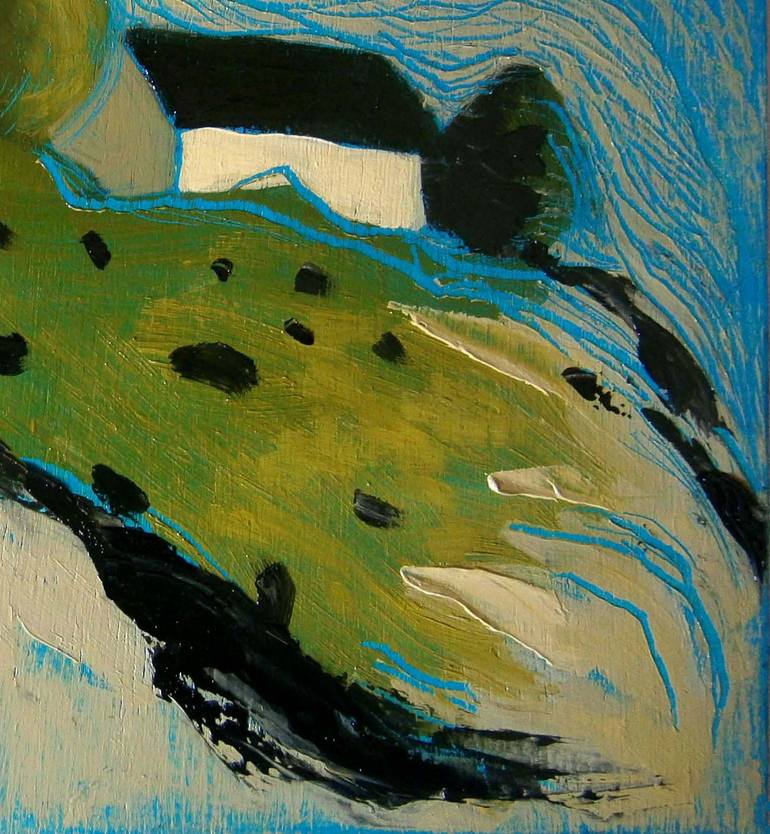 Original Surrealism Architecture Painting by Lola Soto Vicario