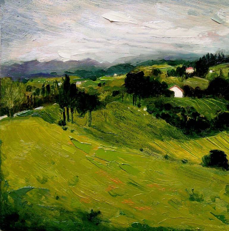 Original Figurative Landscape Painting by Lola Soto Vicario