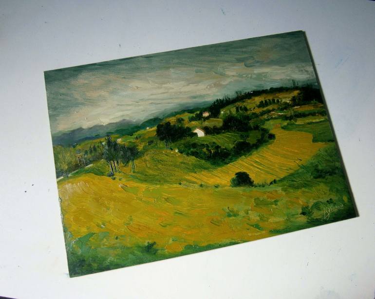 Original Figurative Landscape Painting by Lola Soto Vicario