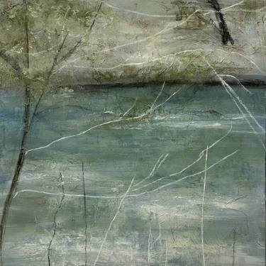 Reflective, From the Chestatee River portfolio, 2021, Acrylic on canvas, 24 x 24 inches thumb