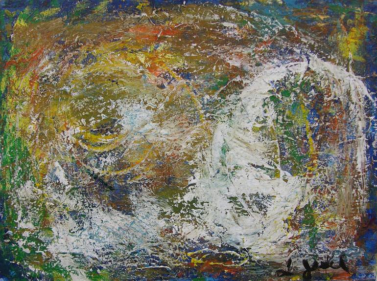 Original Abstract Expressionism Abstract Painting by Linda K Jaekel