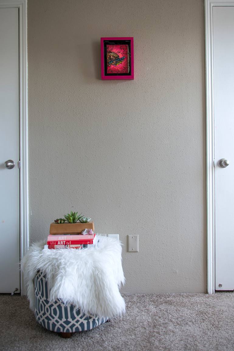 Original Abstract Outer Space Painting by Brittany Ellis