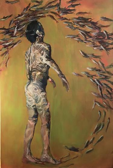 Original Expressionism Nude Paintings by alex castelli