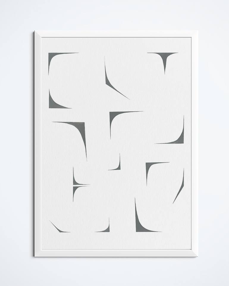Original Abstract Geometric Painting by Dijon Dajee