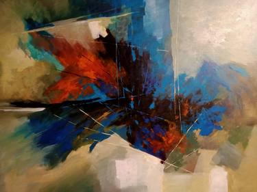 Original Abstract Expressionism Abstract Paintings by Bartholameuse Wimalaratne