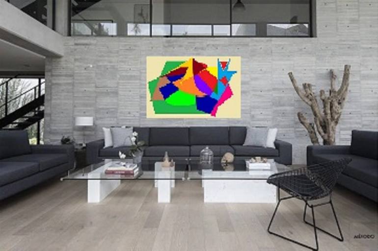 Original Abstract Painting by Jose M Palacin Calvo