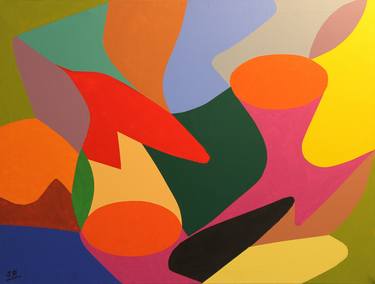 Original Abstract Paintings by Jose M Palacin Calvo