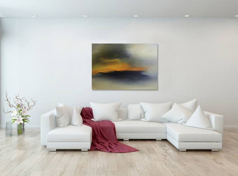 Original Abstract Seascape Painting by Iris Schiebener