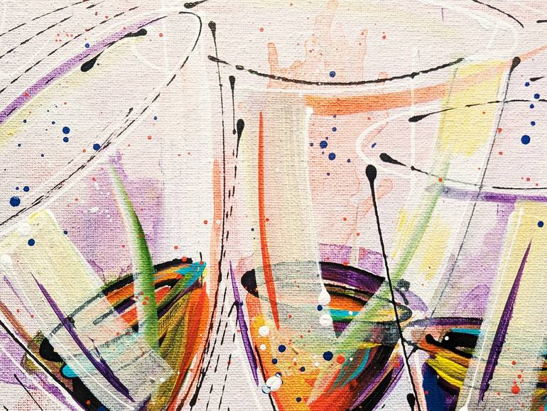 Original Abstract Expressionism Food & Drink Painting by Nicky Courtman