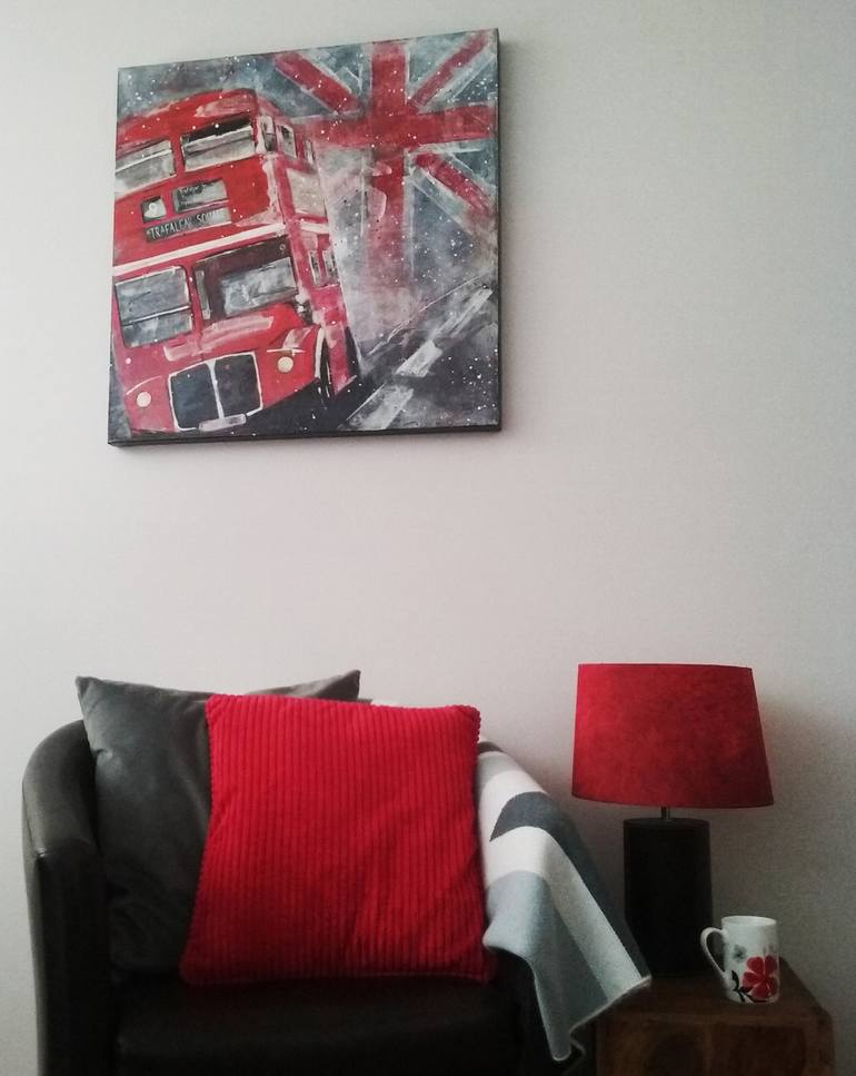 Original Abstract Expressionism Places Painting by Nicky Courtman