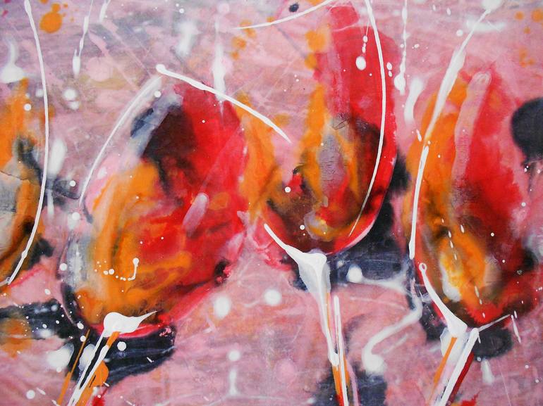 Original Abstract Expressionism Food & Drink Painting by Nicky Courtman