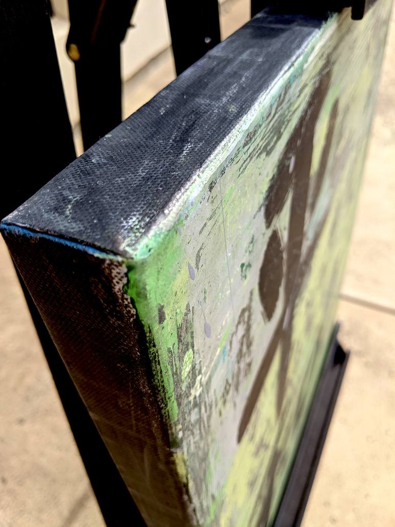 Original Abstract Language Painting by Nicky Courtman