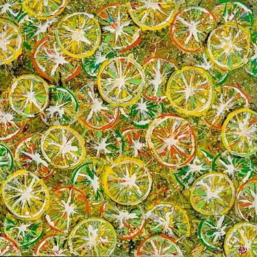 Original Abstract Food Paintings by Nicky Courtman