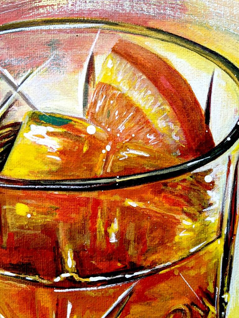 Original Expressionism Food & Drink Painting by Nicky Courtman