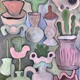 Pots and cacti by Kitti Gebler