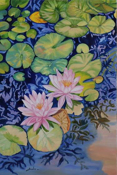 Original Impressionism Floral Paintings by sulakshana Dharmadhikari