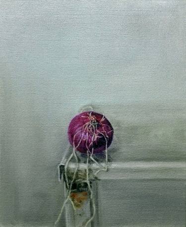 Still life, painting - Onion - Oil on canvas thumb
