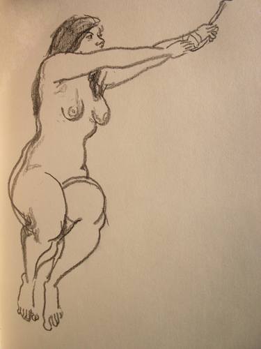 Print of Expressionism Nude Drawings by SUNSHINE ART