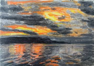 Print of Expressionism Seascape Paintings by SUNSHINE ART