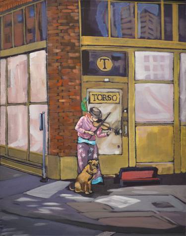 Original Figurative Music Paintings by PM Shore