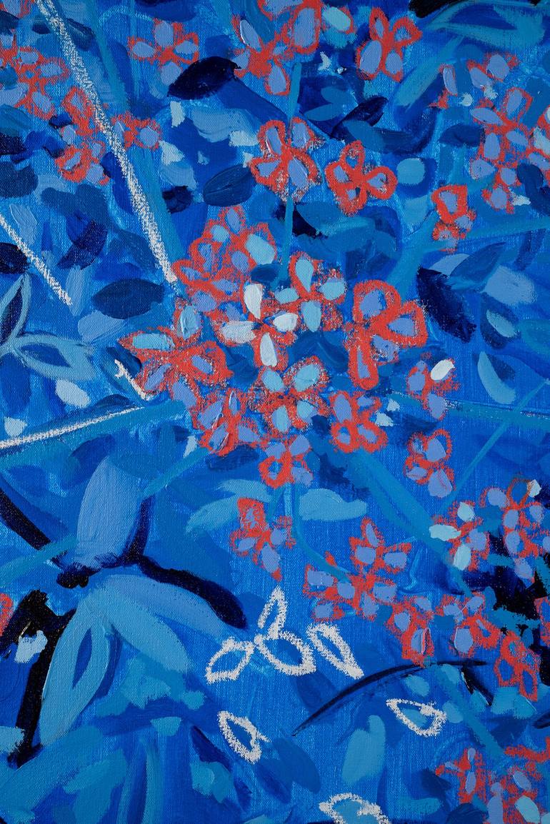 Original Abstract Floral Painting by Patrick Walsh