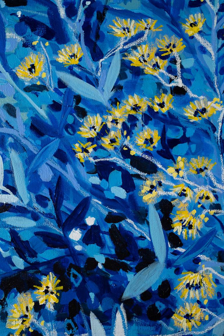 Original Abstract Floral Painting by Patrick Walsh